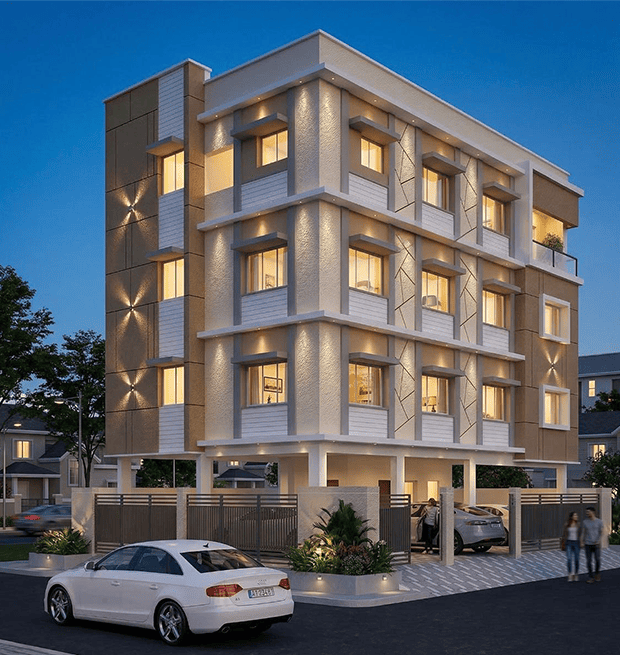 Ongoing residential construction project at Ranganathan, Perungudi, Chennai